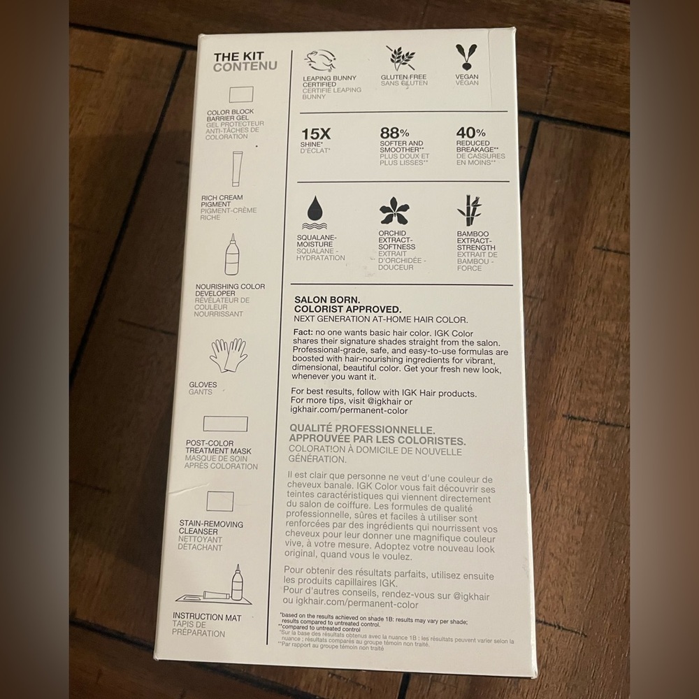 IGK MOON DANCE PERMANENT HAIR COLOR KIT - Picture 4 of 5